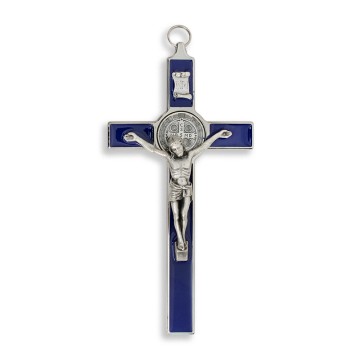 Blue St. Benedict Crucifix,...