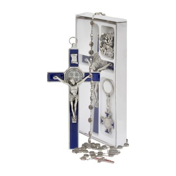 Blue St. Benedict Crucifix,...