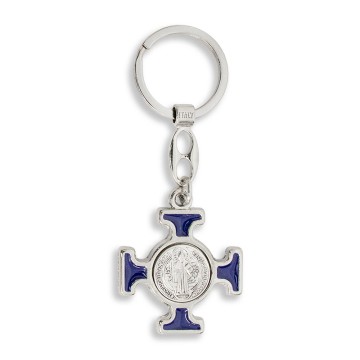 Blue St. Benedict Crucifix,...