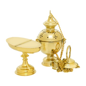 Polished Brass Thurible and...