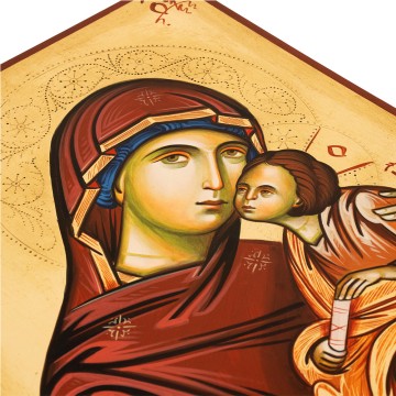 Hand-Painted Madonna and...