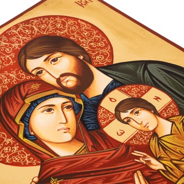 Hand-Painted Holy Family...