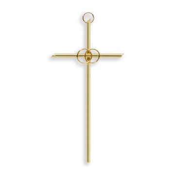 Gold-Tone Metal Cross with...