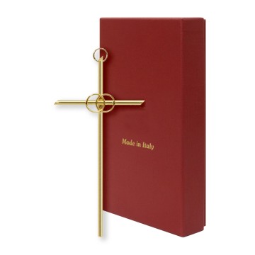 Gold-Tone Metal Cross with...