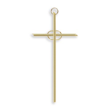 Gold-Tone Metal Cross with...