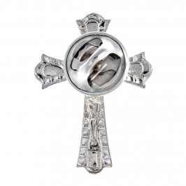 Silver Clergyman Cross Pin