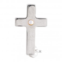 Classic Cross Pin in Silver