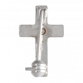 Classic Cross Pin in Silver