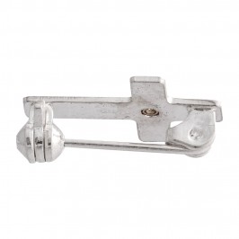 Classic Cross Pin in Silver