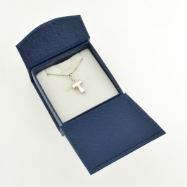 Silver Necklace with Tau Cross