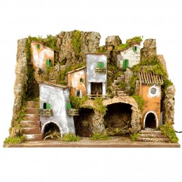 Nativity Scene with Lights