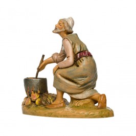 Kneeling Shepherd Cooking