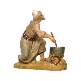 Kneeling Shepherd Cooking
