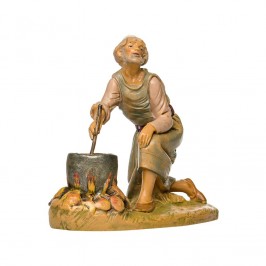 Kneeling Shepherd Cooking