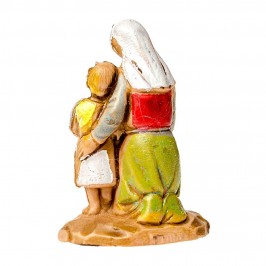 Woman Kneeling with Baby...