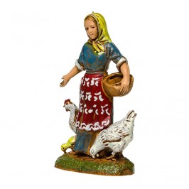 Farmer with Chickens for...