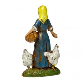 Farmer with Chickens for...