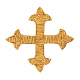 Embroidered Cross in Tinsel