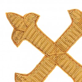 Embroidered Cross in Tinsel