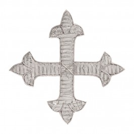 Embroidered Cross in Tinsel