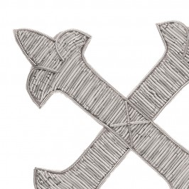 Embroidered Cross in Tinsel