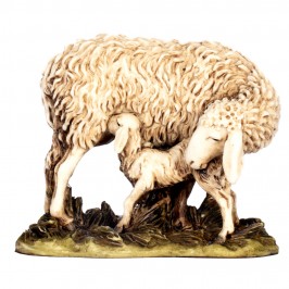 Sheep and Lamb in Resin Landi