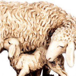 Sheep and Lamb in Resin Landi