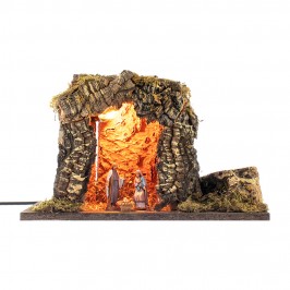 Hut with Light 33x18x23 cm