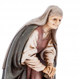 Old Woman with Cane Landi...