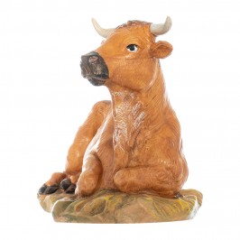 Seated Ox Fontanini 19 cm