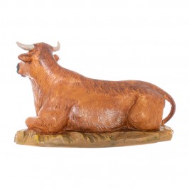 Seated Ox Fontanini 19 cm
