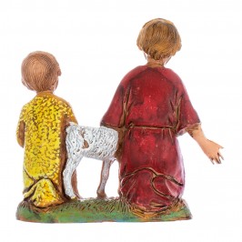 Children with Sheep Landi...