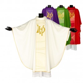 Chasuble with JHS Embroidery