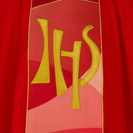Chasuble with JHS Embroidery
