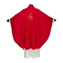 Chasuble with JHS Embroidery