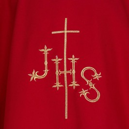 Chasuble with JHS Embroidery