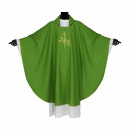 Chasuble with JHS Embroidery