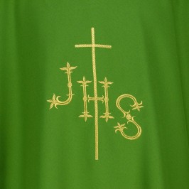 Chasuble with JHS Embroidery