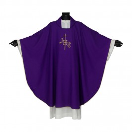 Chasuble with JHS Embroidery