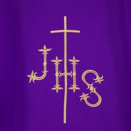 Chasuble with JHS Embroidery