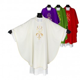 Chasuble with JHS Embroidery