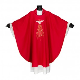 Red Chasuble Holy Spirit