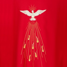 Red Chasuble Holy Spirit