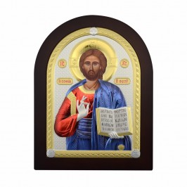 Dome-shaped Icon of Christ...