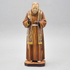 San Pio legno cm. 20