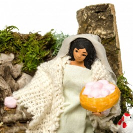 Woman with Hens Animated...