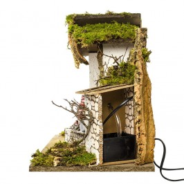 Nativity Hut with Watermill