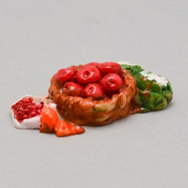 Basket with Fruit and...