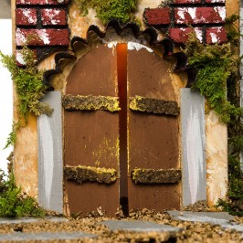Nativity Scene with Lights