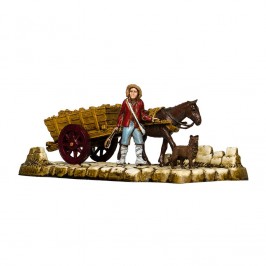 Cart Driver with Wood Cart